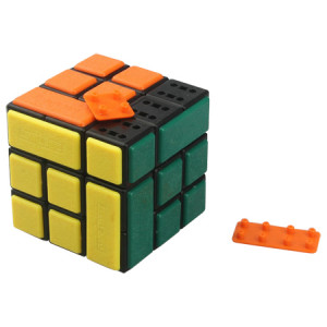CubeTwist Bandaged 3x3x3 Magic Cube Simplified DIY Kit Black