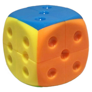 Dice 2x2x2 Stickerless Magic Cube