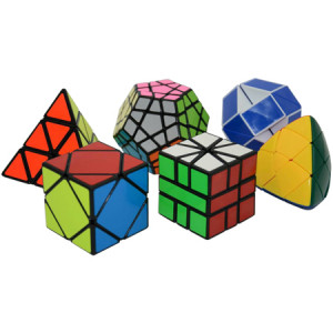 ShengShou 6 Magic Cubes Bundle - Skewb Megaminx Pyraminx Mastermorphix SQ-1 Magic Snake