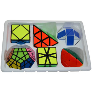 ShengShou 6 Magic Cubes Bundle - Skewb Megaminx Pyraminx Mastermorphix SQ-1 Magic Snake