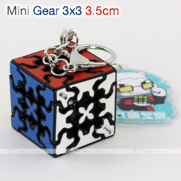 QiYi Keychains Mini Gear 3x3x3 cube Key Ring