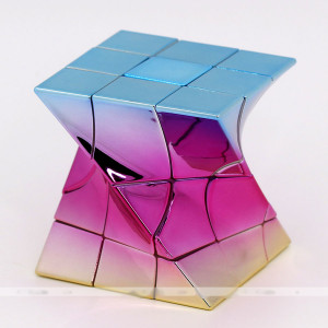 twisty unequal 3x3x3 electroplate cube