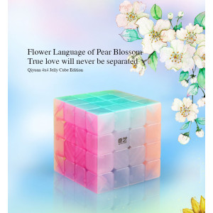 QiYi cube transparent Jelly colour series of 4x4