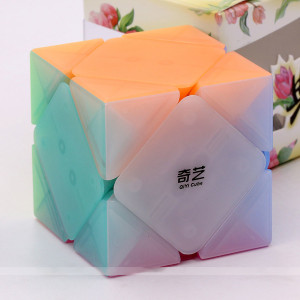QiYi cube transparent Jelly colour series of SkewB
